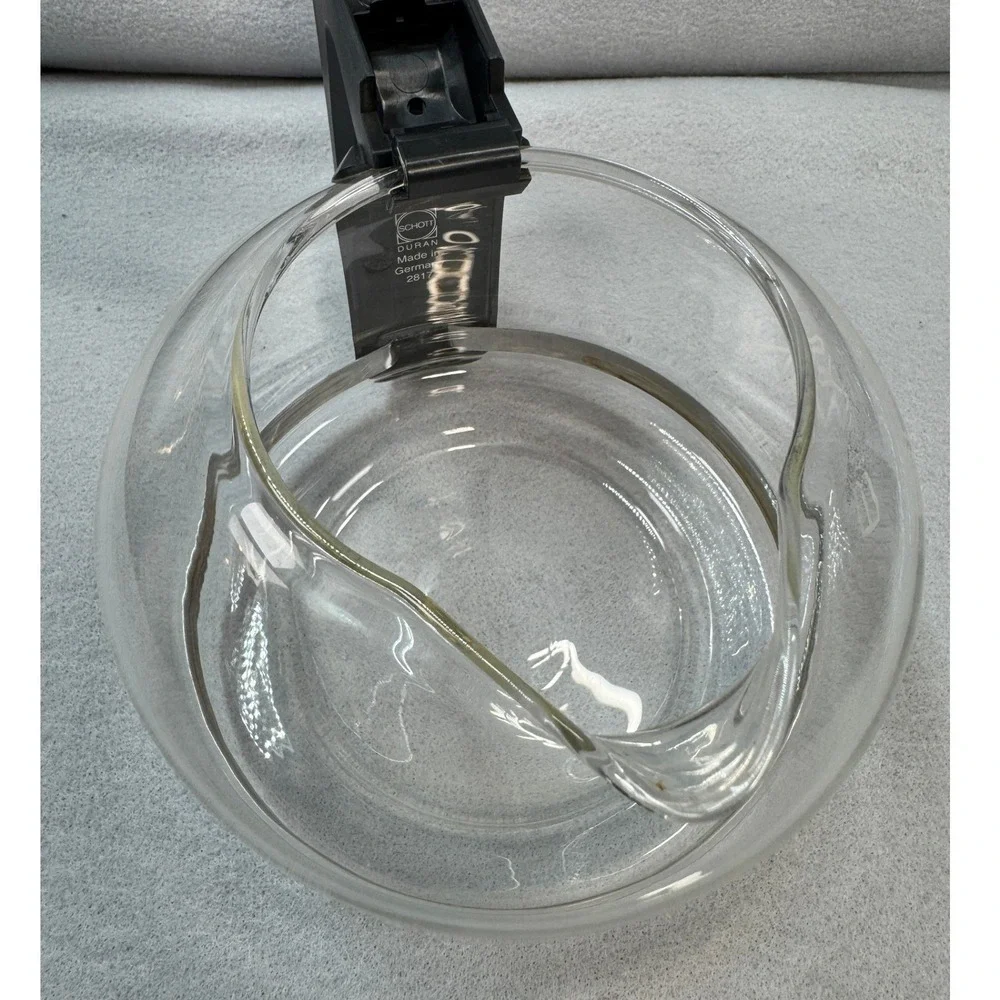 BUNN Coffee Carafe 10 Cup Clear Glass Black Handle Replacement Pot OEM